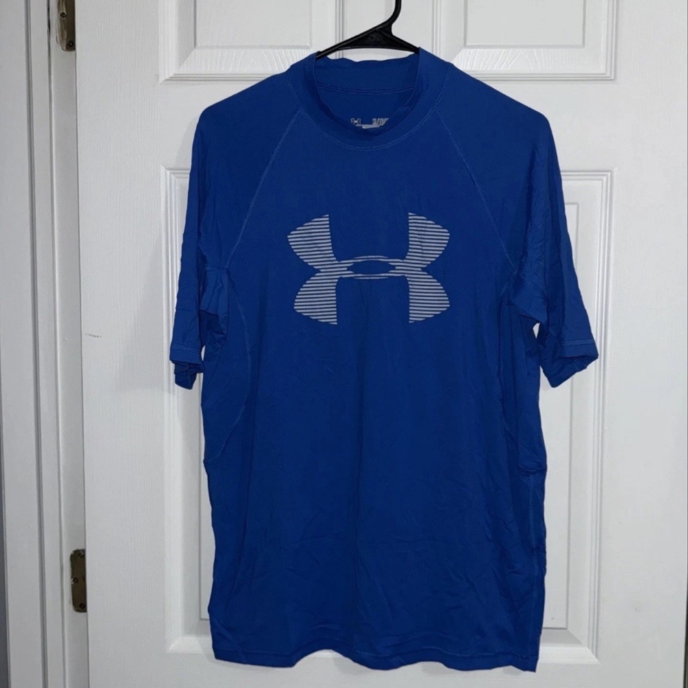 Under Armor Compression Heat Gear Men’s T-Shirt Blue  XL